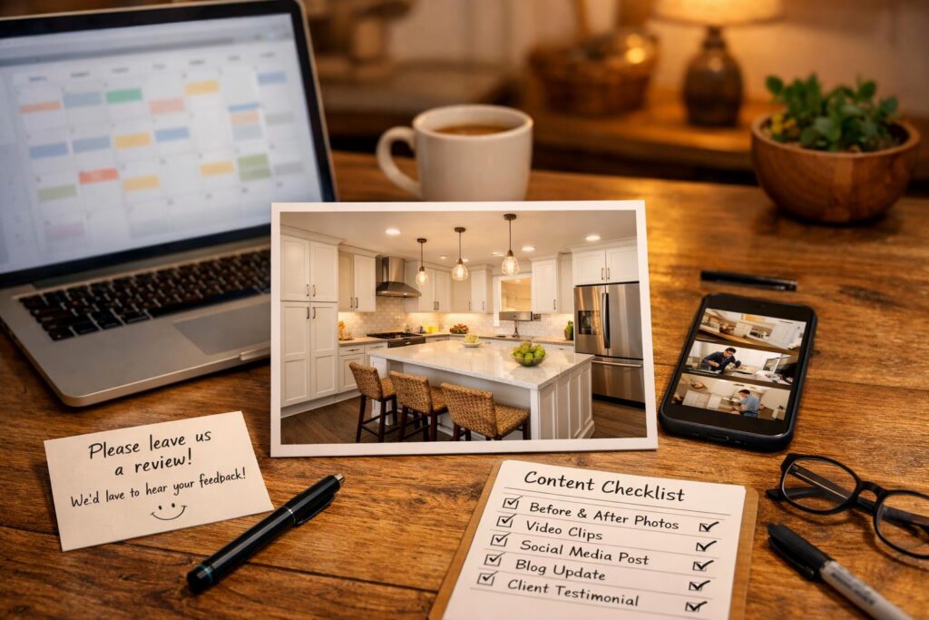 How to Turn One Kitchen Project Into a Month of Organic Marketing